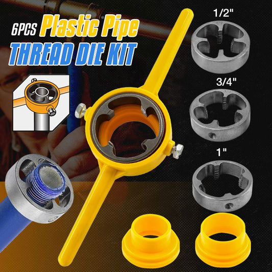 Kit de 6 Troqueles de Roscado de Tubo de Plástico