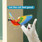 Juguete colgante simulado de pájaros para mascotas