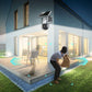 Cámara de vigilancia solar de 360 grados con visión nocturna a todo color