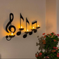 Candelabro con notas musicales