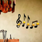 Candelabro con notas musicales