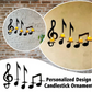 Candelabro con notas musicales