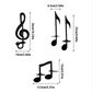 Candelabro con notas musicales
