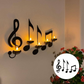 Candelabro con notas musicales