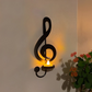 Candelabro con notas musicales
