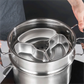 Sartenes festoneadas de acero inoxidable para mesa de vapor